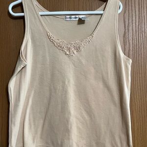 Tank top womens 2x beige